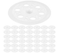 LOORGVEL Arandelas Planas de Plástico de 45 Mm para Fijación y Soporte de Paneles Rígidos de Espuma, 200 Unidades, Compatibles Tornillos para Reparación y Aislamiento de Paredes