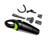 LOORGVEL Aspiradora de Mano Mini USB Recargable para Coche y Ligera Uso Seco y Húmedo Recolector de Polvo Portátil para Interior de Vehículos R Negro