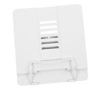 LOORGVEL Atril de Lectura Ajustable Metálico para Escritorio Soporte Multifuncional para Libros Tabletas y Partituras Compacto y Práctico para Estudiantes