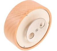 LOORGVEL Base de Caja Musical Giratoria de Madera Maciza, Diámetro 100 Mm, Accesorio DIY para Caja de Música Artesanal, Base Redonda Compacta para Decoración y Manualidades