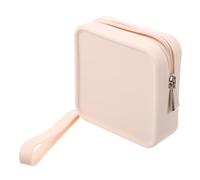 LOORGVEL Bolsa de Silicona Diseño Compacto y Discreto para Compresas Textura Similar Piel Adecuado para Niñas Jóvenes en Su Primer Período Menstrual y Uso Diario