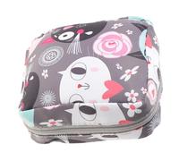 LOORGVEL Bolsa de Viaje para Mujeres con Diseño de Gato Organizador Portátil para Compresas Sanitarias y Pequeños Objetos con Cremallera Práctica y Segura para Almacenamiento Higiénico