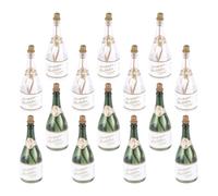 LOORGVEL Botella de burbujas de boda, 24 piezas de mini vino espumoso para compromiso, aniversario, celebración y centros de mesa de fiesta