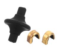LOORGVEL Botón Besador para Tiro con de Silicona Flexible Negro Ayuda de Anclaje Consistente con Clip de Hebilla para Ajuste Rápido Accesorio Esencial para Arqueros Principiantes y