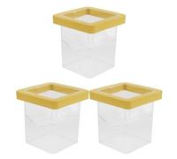 LOORGVEL Caja de Cría Flotante para Peces 3 Piezas Contenedor Transparente de Aislamiento para Alevines Incubadora para Acuario Equipo Seguro para Reproducción y Separación de Peces