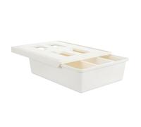 LOORGVEL Caja Organizadora Adhesiva para Escritorio Cajón Plástico Resistente de Mediano para Oficina Almacenamiento Oculto Debajo de Mesa Organizador Multifuncional para y Objetos
