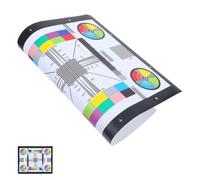 LOORGVEL Cartón de Calibración para Lentes Cctv Adhesivo Tarjeta de Ajuste de Enfoque y Rueda de Colores para de Cámara y Montaje de Herramienta Profesional para Pruebas y Calibración de