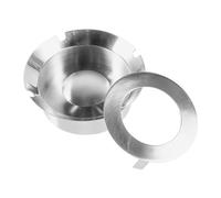 LOORGVEL Cenicero de Acero Inoxidable Estilo Nórdico Resistente y Fácil de Limpiar para Interiores y Exteriores Decoración de Escritorio para Hogar y Oficina