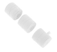 LOORGVEL Cinta de Gasa Beige Borde Flecos 3 Rollos de 5 M para Envolver Regalos Manualidades y Ramos de Novia Cinta Decorativa Resistente a la Decoloración