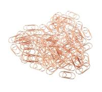 LOORGVEL Clips de Papel Metálicos Pequeños Forma de Corazón 200 Unidades en Color Rosa Dorado Clip Decorativo para Documentos y Organización en Oficina y Estudio