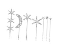 LOORGVEL Clips de Pelo con Rhinestones Accesorios Brillantes para Mujer Pinzas Elegantes para Peinados Diarios y Ocasiones Especiales