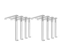 LOORGVEL Clips para Cenefa de Persianas Verticales 3.5 Pulgadas, Juego de 8 Piezas de Plástico Transparente, Soporte Invisible para Fijación de Cortinas en Hogar y Oficina