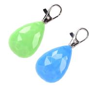 LOORGVEL Colgante de Seguridad para Perros LED Recargable, Resistente al Agua, 2 Piezas Azul y Verde, Colgante Luminoso para Mascota, Visibilidad Nocturna y Prevención de Pérdida en Paseos