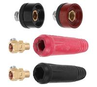 LOORGVEL Conector Rápido para Cable de Soldadura Tig, 4 Piezas, Enchufe Tipo Panel, Accesorios de Conexión para Soldadura, Piezas para Cable de Soldador, Resistente Corrosión, Uso
