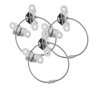 LOORGVEL Correas Anticaída para Muebles de Acero Inoxidable para Bebés, Kit de Seguridad Infantil Resistente y Multifuncional, Anclajes Antivuelco para Gabinetes y Cajoneras, 3 Juegos