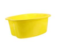 LOORGVEL Cubo para Masaje de Pies Spa para Uso Doméstico, Cubo de Pie Amarillo Función Relajante, Tamaño Mediano, Plástico Resistente para Baño, Sauna y Spa, sin Montaje Requerido