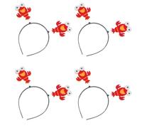 LOORGVEL Diadema de Langosta 8 Piezas para Disfraz de Halloween, Accesorio Ligero y Cómodo para Mujer, Tocado de Animal del Océano para Fiestas y Cosplay
