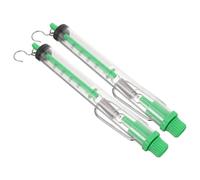 LOORGVEL Dinamómetro Mecánico de Cilindro 2.5 Kg 2 Piezas, Báscula de Resorte con Escala en Gramos y Newton, Carcasa Plástica Transparente para Pruebas Físicas y Uso Color Color Aleatorio