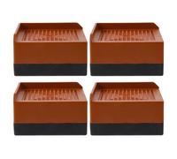 LOORGVEL Elevadores de Patas de Silicona Antideslizantes para Muebles 4 Piezas, Tamaño Grande 7,8x7,8 Cm, Altura 4 Cm, Compatibles Camas, Mesas, Sillas y Lavadoras para Protección del