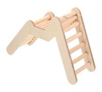 LOORGVEL Escalera de Madera para Hámster Tamaño M Puente de Escalera para Jaula Juguete de Entrenamiento para Mascotas Pequeñas Color Madera Natural Accesorio Práctico para Ejercicio y
