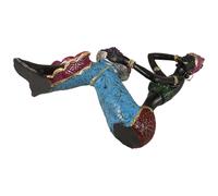 LOORGVEL Escultura Africana de Mujer Tribal Resina Decoración Étnica para Oficina y Hogar Figura de Mujer Africana para Estantería y Escritorio Adorno de Arte Coleccionable