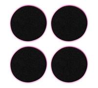 LOORGVEL Estuche Limpiador de Brochas de Maquillaje 4 Piezas Esponjas Descolorantes Reutilizables Color Morado Compacto para Limpieza Rápida de Polvo y Maquillaje Oscuro Adecuado para Uso