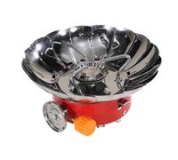 LOORGVEL Estufa Camping Portátil Antiviento Hornillo de Gas Plegable Quemador Ligero para Acampada Senderismo y Montañismo