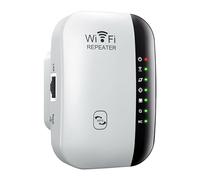 LOORGVEL Extensor WiFi 300mbps de Señal para Hogar Función de Conexión Rápida y Entrada Ethernet, Seguridad de Red y Material Plástico para Viviendas Grandes