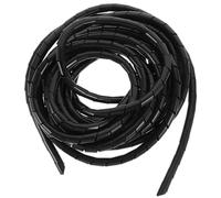 LOORGVEL Funda para Cables de Metros Tubo de Polietileno Negro de Protector Flexible para Gestión y Organización de Cables Oficina Hogar y Fábrica