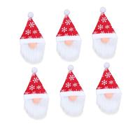 LOORGVEL Fundas Decorativas para Botellas de Vino de Navidad Cubiertas Diseño de sin Rostro Protección para Botellas de Champán Fiestas Navideñas