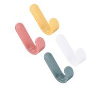 LOORGVEL Ganchos Autoadhesivos de Pared de Plástico 16 Unidades Multicolor sin Perforación Carga 5 Kg para Cocina Baño y Organización en Hogar