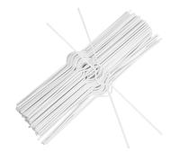 LOORGVEL Ganchos de Alambre para Calendario 32 Cm Color Claro, 100 Piezas, Herrajes para Colgar Calendarios y Cuadernos, Gancho Resistente para Decoración y Organización en Hogar