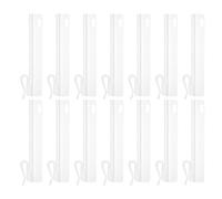 LOORGVEL Ganchos Plisados Ajustables para Cortinas de 7,5 Cm, Clips de Plástico Blanco para Pliegues, Juego de 60 Unidades, Compatibles Cortinas de Baño y Ventanas, Fijación