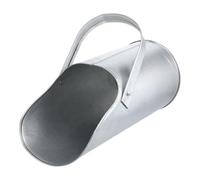 LOORGVEL Herramienta Manual para Rellenar Hormigón con Mango de Hierro Resistente, Cubo para Arena de Obra, Herramienta Portátil para Construcción y Relleno de Estructuras