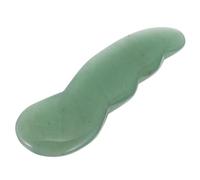 LOORGVEL Herramienta Masaje Gua Sha Facial de Jade Natural Tabla Raspadora Corporal Duradera para Aliviar Hinchazón Eliminar y Relajar Piel