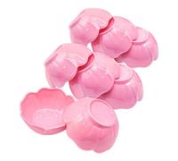 LOORGVEL Juego de 12 Recipientes para Mascarillas Faciales Rosa Tazones de Plástico para Mezclar Aceites Esenciales y Mascarillas DIY Herramienta para Cuidado Facial y Tratamientos de