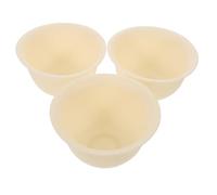 LOORGVEL Juego de 3 Recipientes Faciales de Silicona Suave Antiadherentes y Resistentes para Mezclar Mascarillas Caseras Bandejas Poco Profundas para Spa y Cuidado Profesional Piel