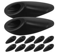 LOORGVEL Kit de 12 Piezas Pasacables para Cambio y Freno de Bicicleta Conectores para Cableado Interno de Cuadro Hebillas Integradas de Fibra de Nailon Negras Accesorios para Cableado