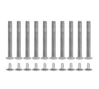 LOORGVEL Kit de Remaches Plateados y Sujetadores 10 Juegos para Reparación de Eje de Ventilador Plegable Manual Accesorios para Abanicos de Bambú y Flores Secas