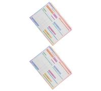 LOORGVEL Libretas de Contabilidad B5 para Registro de Gastos Diarios y Semanales Cuaderno de Presupuesto y Finanzas 2 Unidades Papel Resistente Organizador Portátil para Control