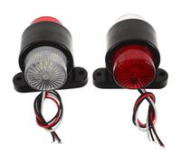 LOORGVEL Luces Redondas para Remolque 12-24v Doble Color Luces de Señalización LED Resistentes al Agua Lámparas Traseras Laterales para Camiones y Vehículos Industriales de Advertencia