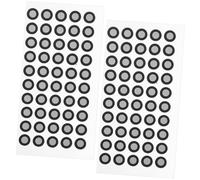 LOORGVEL Marcadores de Reflexión de Escaneo 3D en Película Reflectante Pet Negro, Fácil de Usar, 2 Hojas 50 Puntos para Metrología y Ingeniería Inversa
