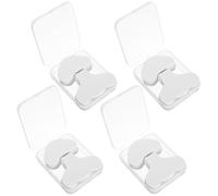LOORGVEL Mascarillas Faciales de Algodón Comprimido Puente Nasal y Barbilla, Láminas Finas para Zona T, Paquete de 4 Cajas, Absorción de Sebo, Limpieza Intensiva de Puntos Negros,