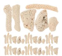 LOORGVEL Material Filtrante para Acuario Coral Triturado 0.5-3 Cm 0.5 Kg Bolsa Decoración para Peceras Purificador Agua Dulce y Salada Segura para Peces