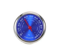 LOORGVEL Medidor Mecánico de Temperatura y Humedad para Coche Mini Higrómetro Portátil con Pantalla Grande Fácil de Leer Sensor Fiable para Interior y Tablero Diseño Compacto Azul