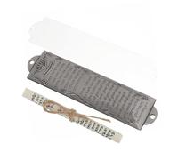 LOORGVEL Mezuzá Decorativa De Metal con Antiguo Artesanía Religiosa Detallada Símbolo De Fe y Tradición Decoración para Puertas Obsequio Especial para Ceremonias Religiosas