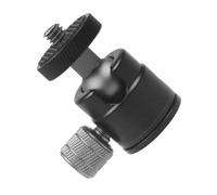 LOORGVEL Mini Cabezal Esférico de Aleación de Aluminio para Trípode Abrazadera de Montaje con Tornillo Diseño Portátil y Resistente para Cámara y Proyector Compatible con Múltiples