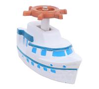 LOORGVEL Modelo de Barco de Vela de Resina con Timonel, Decoración Náutica Mediterránea para Hogar y Oficina, Adorno Costero de Mesa Pequeño Adecuado para Ambiente Marino y Estilo