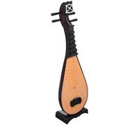 LOORGVEL Modelo de Laúd Chino Vintage, Adorno de Instrumento Musical Decorativo, Accesorio Fotográfico para Estudio, Réplica Ligera y Detallada de Instrumento Antiguo para Fotografía