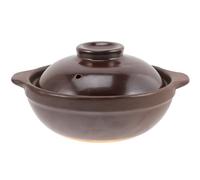 LOORGVEL Olla de Barro Pequeña Tapa para Cocinar Fideos de Arroz Cazuela de Cerámica para Sopa Olla de Cocina Casera Multifuncional para Estufa y Uso Diario